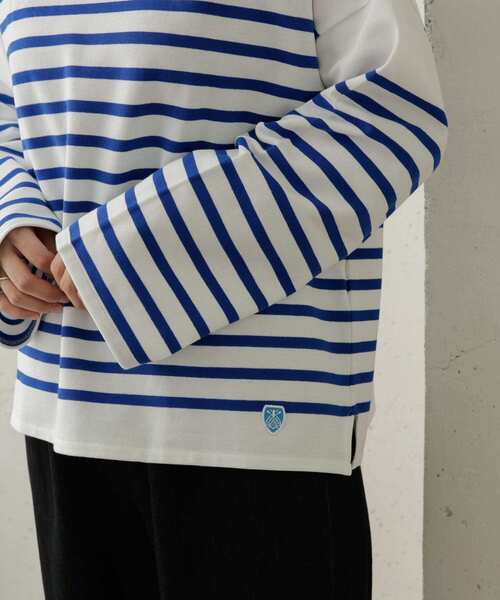 URBAN RESEARCH DOORS（アーバンリサーチドアーズ）の「ORCIVAL　WIDE BOAT NECK PULLOVER（Tシャツ/カットソー・レディース・ホワイト系その他/ブラウン系その他・1）」の7枚目の写真