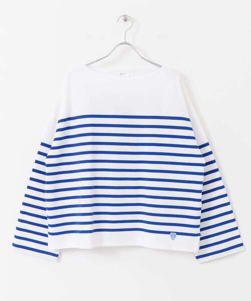 URBAN RESEARCH DOORS（アーバンリサーチドアーズ）の「ORCIVAL　WIDE BOAT NECK PULLOVER（Tシャツ/カットソー・レディース・ホワイト系その他/ブラウン系その他・1）」の6枚目の写真