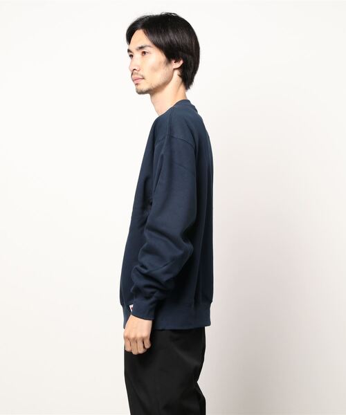 BEN DAVIS（ベンデイビス）の「【BEN DAVIS】カレッジスウェットクルー（スウェット・メンズ・オフホワイト/ネイビー/グリーン・L/M/XL/S）」の4枚目の写真