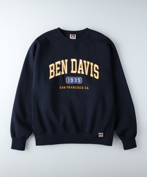 BEN DAVIS（ベンデイビス）の「【BEN DAVIS】カレッジスウェットクルー（スウェット・メンズ・オフホワイト/ネイビー/グリーン・L/M/XL/S）」の12枚目の写真