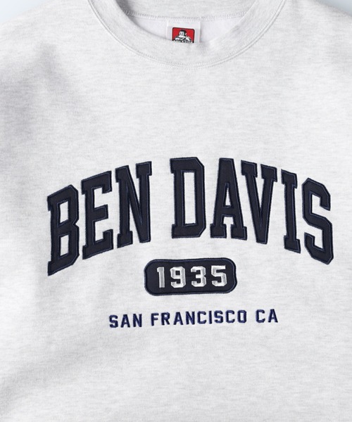 BEN DAVIS（ベンデイビス）の「【BEN DAVIS】カレッジスウェットクルー（スウェット・メンズ・オフホワイト/ネイビー/グリーン・L/M/XL/S）」の19枚目の写真