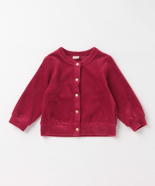 petit main（プティマイン）の「カットコール長袖カーディガン（カーディガン/ボレロ・キッズ・ネイビー/レッド/ライトグレー・100cm/130cm/90cm/120cm/80ｃｍ/110cm）」の3枚目の写真