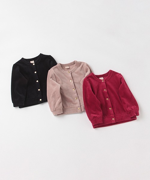 petit main（プティマイン）の「カットコール長袖カーディガン（カーディガン/ボレロ・キッズ・ネイビー/レッド/ライトグレー・100cm/130cm/90cm/120cm/80ｃｍ/110cm）」の10枚目の写真