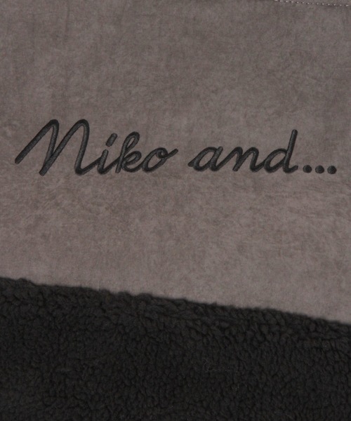 niko and...（ニコアンド）の「オリジナルニコロゴボア切り替え2WAYトートバッグ（トートバッグ・レディース・ブラック/ホワイト/ブラウン・0）」の8枚目の写真