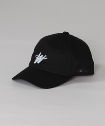 WE11DONE BLACK COTTON WELLDONE LOGO STAMP CAP WD-AH6-20-078-U-BK