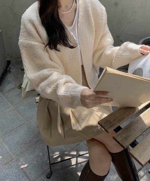 mood for a day（ムードフォーアデイ）の「precious skirt / プリーツミニスカート（スカート・レディース・ベージュ・FREE）」の15枚目の写真