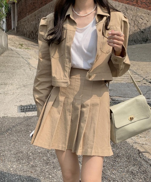 mood for a day（ムードフォーアデイ）の「precious skirt / プリーツミニスカート（スカート・レディース・ベージュ・FREE）」の22枚目の写真