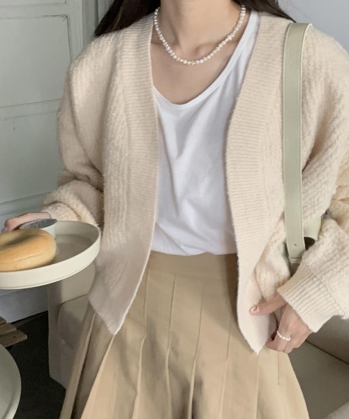 mood for a day（ムードフォーアデイ）の「precious skirt / プリーツミニスカート（スカート・レディース・ベージュ・FREE）」の6枚目の写真