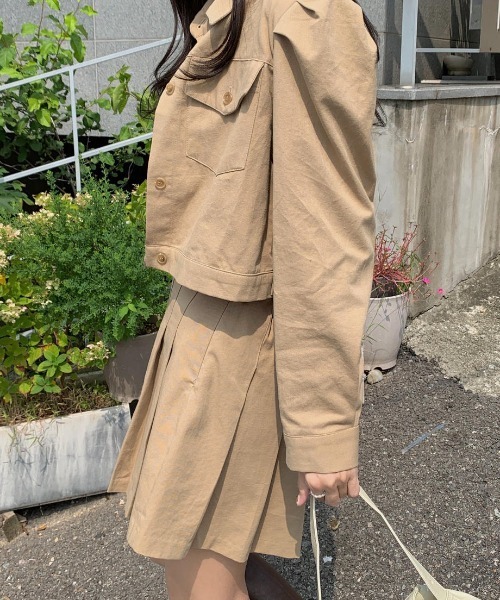 mood for a day（ムードフォーアデイ）の「precious skirt / プリーツミニスカート（スカート・レディース・ベージュ・FREE）」の7枚目の写真