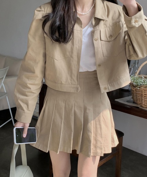 mood for a day（ムードフォーアデイ）の「precious skirt / プリーツミニスカート（スカート・レディース・ベージュ・FREE）」の14枚目の写真