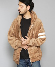 Bling Leads（ブリングリーズ）の「bling leads/ソフトシャギーボアZIPパーカー（その他アウター）」