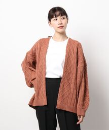 Lugnoncure | 透かし編みケーブルニットガウン(ニット/セーター)