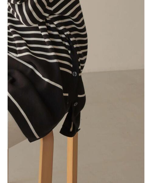 AMERICAN HOLIC（アメリカンホリック）の「パネルボーダーニットチュニック（ニット/セーター・レディース・ブラック系その他4/ブラウン系その他7・M/L）」の15枚目の写真