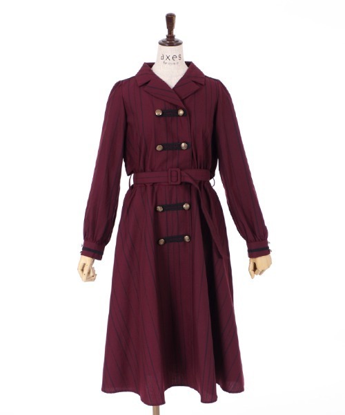 axes femme ナポレオン長袖ワンピース　ワインレッド axes femme（アクシーズファム）の「ナポレオン長袖ワンピース