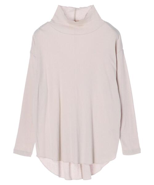 Green Parks(グリーンパークス)の「プチハイネックリブプルオーバー*(Tシャツ/カットソー・レディース・ライトグレー/ブラック/イエロー・FREE)」の12枚目の写真