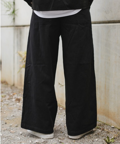 BROKEN BASE(ブロークンベース)の「ワイドチノパンツ(チノパンツ・メンズ・ホワイト/グリーン/ベージュ/ブラック・LARGE/MEDIUM/SMALL)」の8枚目の写真