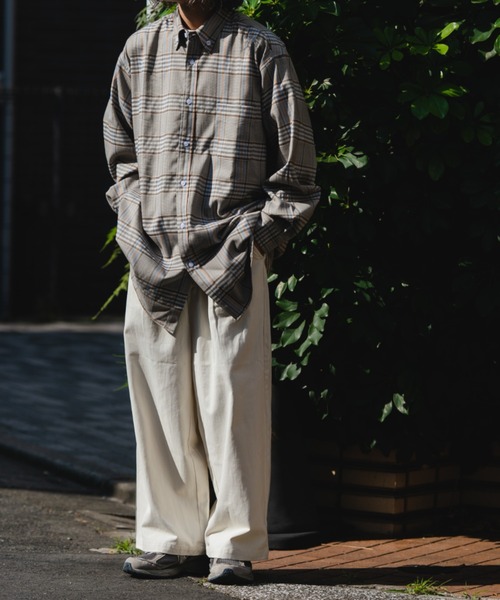 BROKEN BASE(ブロークンベース)の「ワイドチノパンツ(チノパンツ・メンズ・ホワイト/グリーン/ベージュ/ブラック・LARGE/MEDIUM/SMALL)」の18枚目の写真