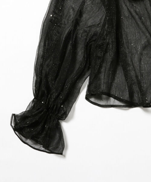 Ray BEAMS（レイビームス）の「sister jane / Night Sky Bow Blouse（シャツ/ブラウス・レディース・ブラック・SMALL）」の4枚目の写真