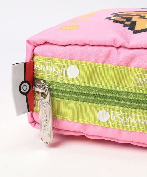 正式的100 正規品 レスポートサック ポケモン Med Square Cosmetic ポケモンピンクポーチ ポーチ Lesportsac レスポートサック のファッション 年中無休抜群 Arenatheatre Net