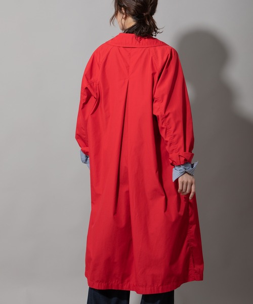 Munich(ミューニック)の「ポリエステルコットンウェザーダブルブレストコート(トレンチコート・レディース・ベージュ/レッド/オフホワイト/カーキ・S/XS)」の10枚目の写真