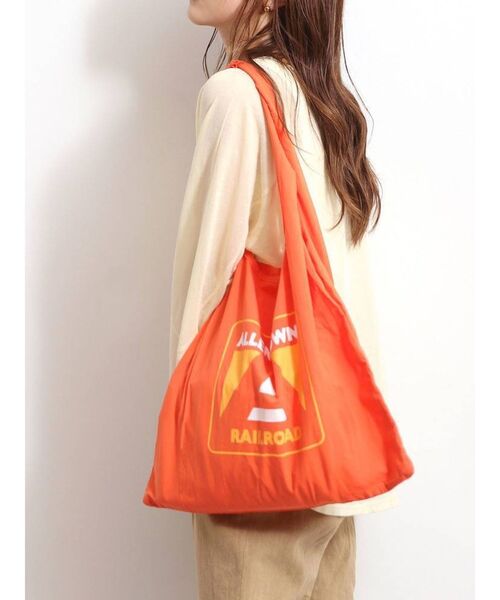 Ungrid(アングリッド)の「カラーロゴエコバッグ(エコバッグ/サブバッグ・レディース・オフホワイト/ピンク/イエロー/オレンジ/ブルー/グリーン・FREE)」の1枚目の写真