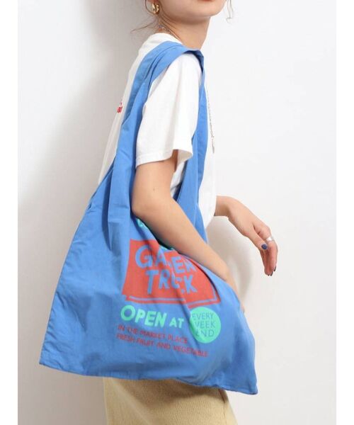 Ungrid(アングリッド)の「カラーロゴエコバッグ(エコバッグ/サブバッグ・レディース・オフホワイト/ピンク/イエロー/オレンジ/ブルー/グリーン・FREE)」の4枚目の写真