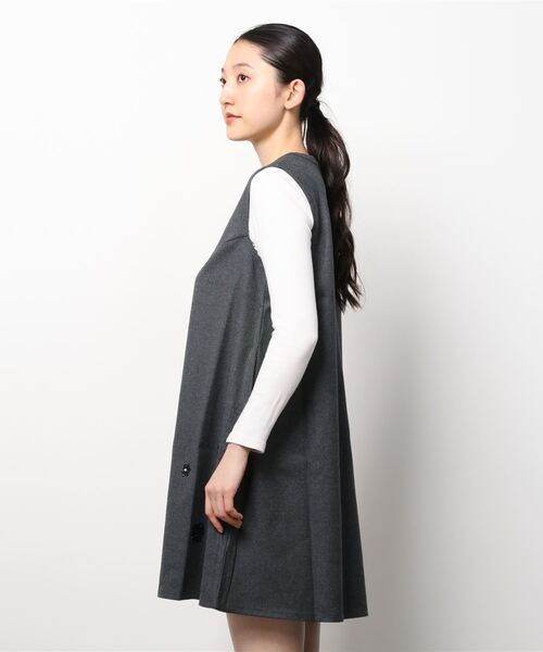 Anna Nicola(アンナニコラ)の「Anna Nicola 裾ビジュー ジャンスカ(ジャンパースカート・レディース・グレー/レッド/ブルー・38)」の19枚目の写真