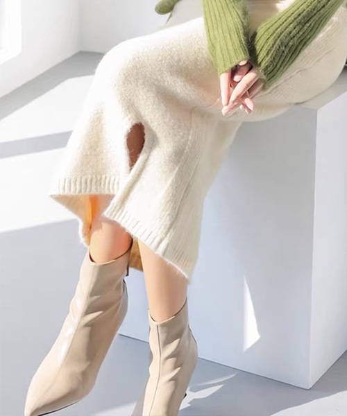 Leja（レジャ）の「素足に見えるマイナス10度まで対応裏起毛あったか着圧防寒タイツ（タイツ/ストッキング・レディース・ブラック/ナチュラル・FREE）」の8枚目の写真