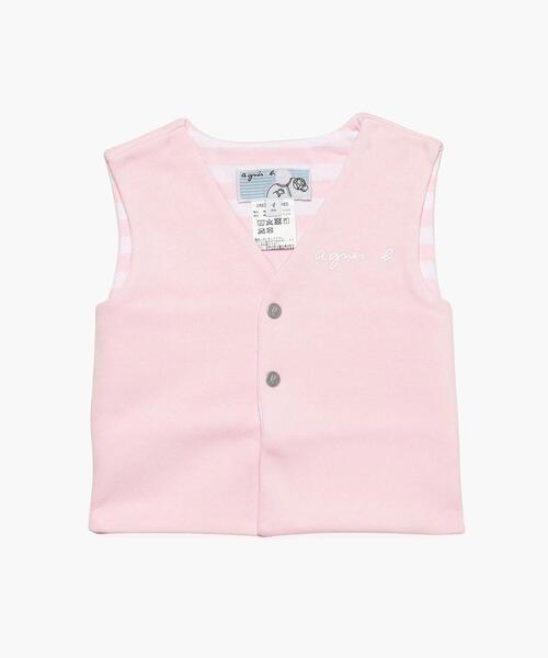 S179 L GILET ベビー リバーシブルジレ