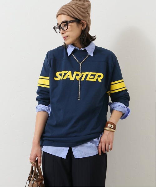 AP STUDIO（エーピーストゥディオ）の「【COUTURE D`ADAM/クチュールドアダム】 STARTER collaboration Tシャツ（Tシャツ/カットソー・レディース・ダークブルー・38）」の3枚目の写真