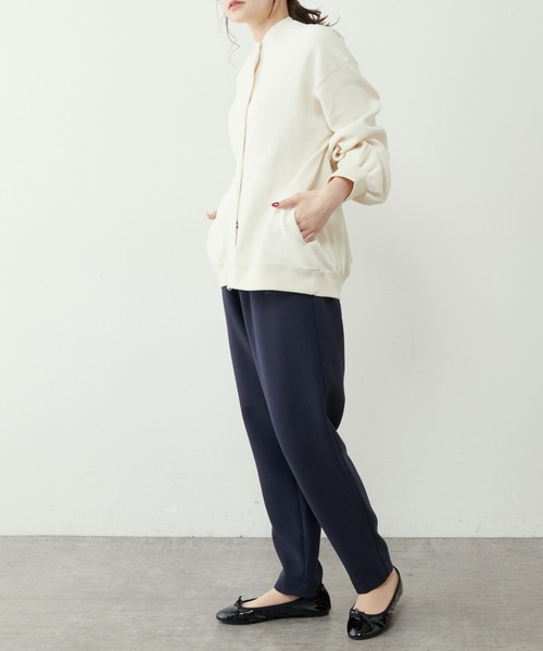 PUAL CE CIN(ピュアルセシン)の「裏起毛スリムテーパードパンツ(その他パンツ・レディース・ネイビー/グレー・FREE)」の10枚目の写真