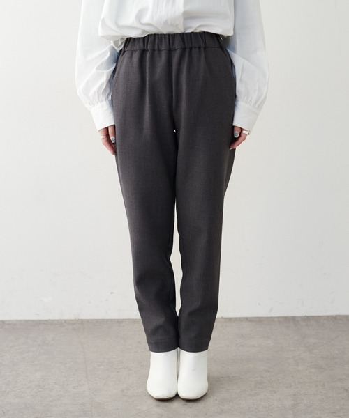 PUAL CE CIN(ピュアルセシン)の「裏起毛スリムテーパードパンツ(その他パンツ・レディース・ネイビー/グレー・FREE)」の11枚目の写真
