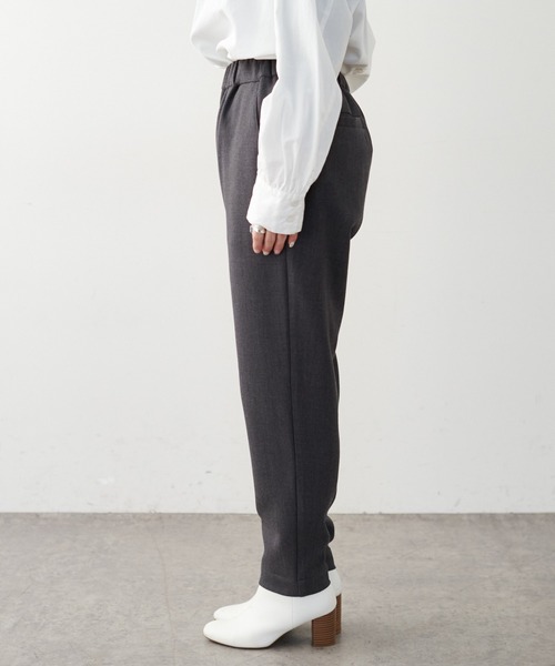 PUAL CE CIN(ピュアルセシン)の「裏起毛スリムテーパードパンツ(その他パンツ・レディース・ネイビー/グレー・FREE)」の12枚目の写真