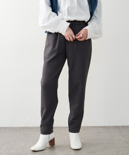 PUAL CE CIN(ピュアルセシン)の「裏起毛スリムテーパードパンツ(その他パンツ・レディース・ネイビー/グレー・FREE)」の18枚目の写真