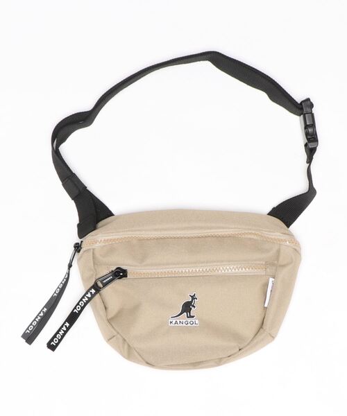 KANGOL(カンゴール)の「【KANGOL/カンゴール】 ダブルZIP ウエストバッグ / ショルダーバッグ(ショルダーバッグ・メンズ・ホワイト/ブラック/ベージュ・FREE)」の10枚目の写真