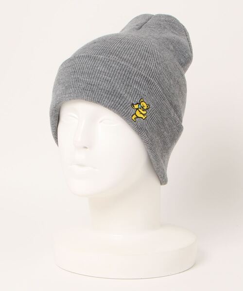 RiNc （リンク）の「【 Grateful Dead / グレイトフルデッド 】刺繍 ベアー ニットキャップ（ニットキャップ/ビーニー・レディース・オフホワイト/グレー/ダークブラウン/チャコール/ブラック・FREE）」の3枚目の写真
