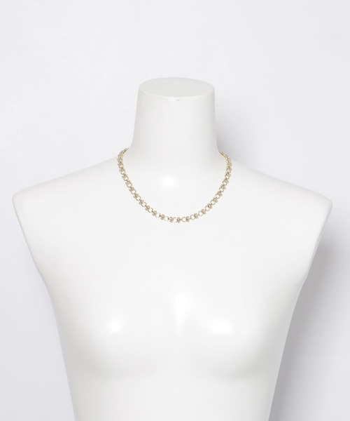 KBF（ケイビーエフ）の「ハンドメイドチェーンネックレス（ネックレス・レディース・シルバー/ゴールド・ONE）」の5枚目の写真