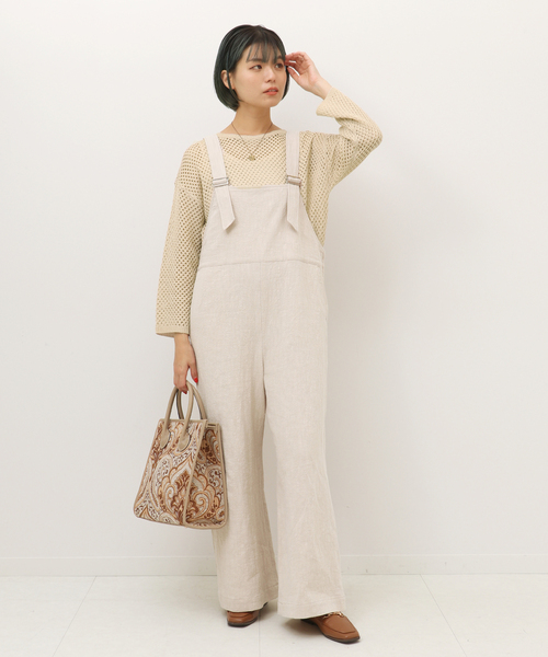 Simplicite(サンプリシテ)の「メッシュニットプルオーバー◆(ニット/セーター・レディース・ベージュ/ブラウン/ブルー・FREE)」の10枚目の写真