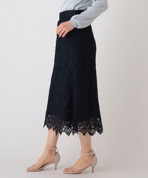 index（インデックス）の「◇アラベスクレースフレアスカート【WEB限定