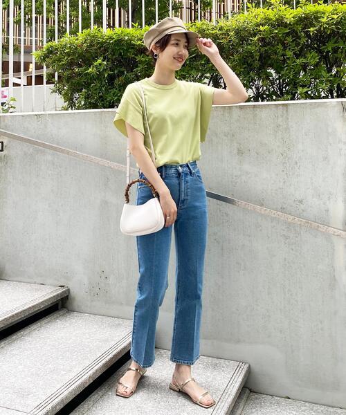 OPAQUE.CLIP（オペークドットクリップ）の「◆カラーバンブー ショルダーバッグ（ショルダーバッグ・レディース・オフホワイト/ピンク系/ダークグリーン・00）」の6枚目の写真