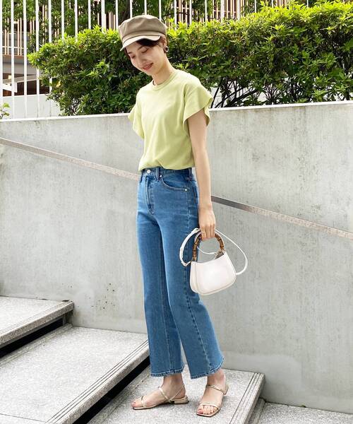 OPAQUE.CLIP（オペークドットクリップ）の「◆カラーバンブー ショルダーバッグ（ショルダーバッグ・レディース・オフホワイト/ピンク系/ダークグリーン・00）」の7枚目の写真