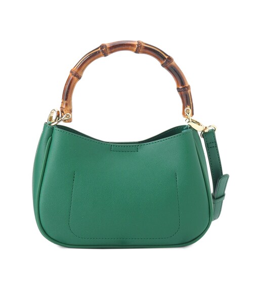 OPAQUE.CLIP（オペークドットクリップ）の「◆カラーバンブー ショルダーバッグ（ショルダーバッグ・レディース・オフホワイト/ピンク系/ダークグリーン・00）」の18枚目の写真