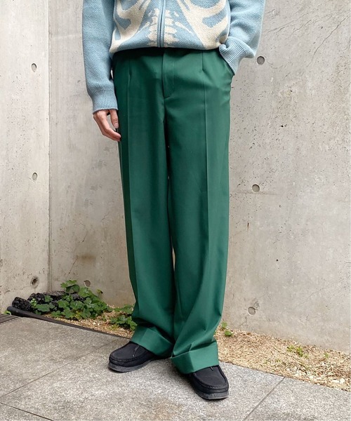 Oriens JOURNAL STANDARD(オリエンス ジャーナルスタンダード)の「Daddys セットアップスラックスパンツ (WOMENS)(スラックス・レディース・ブラウン/グリーン/アイボリー/ブルー系その他・SMALL/MEDIUM)」の3枚目の写真