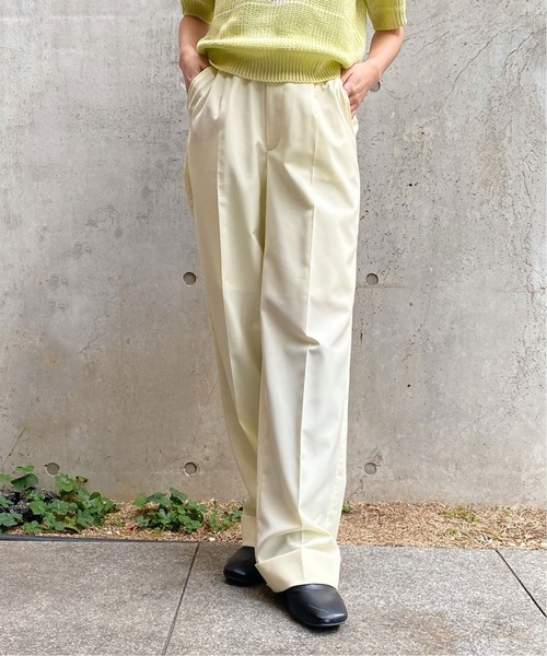 Oriens JOURNAL STANDARD(オリエンス ジャーナルスタンダード)の「Daddys セットアップスラックスパンツ (WOMENS)(スラックス・レディース・ブラウン/グリーン/アイボリー/ブルー系その他・SMALL/MEDIUM)」の2枚目の写真