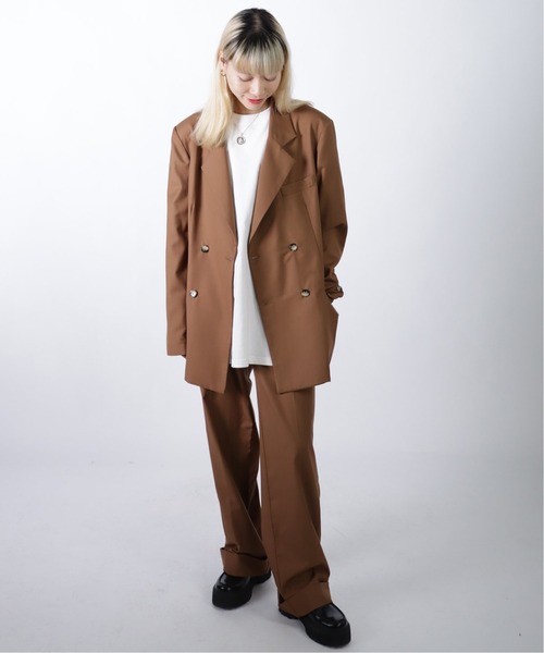Oriens JOURNAL STANDARD(オリエンス ジャーナルスタンダード)の「Daddys セットアップスラックスパンツ (WOMENS)(スラックス・レディース・ブラウン/グリーン/アイボリー/ブルー系その他・SMALL/MEDIUM)」の15枚目の写真