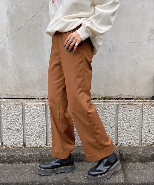 Oriens JOURNAL STANDARD(オリエンス ジャーナルスタンダード)の「Daddys セットアップスラックスパンツ (WOMENS)(スラックス・レディース・ブラウン/グリーン/アイボリー/ブルー系その他・SMALL/MEDIUM)」の11枚目の写真