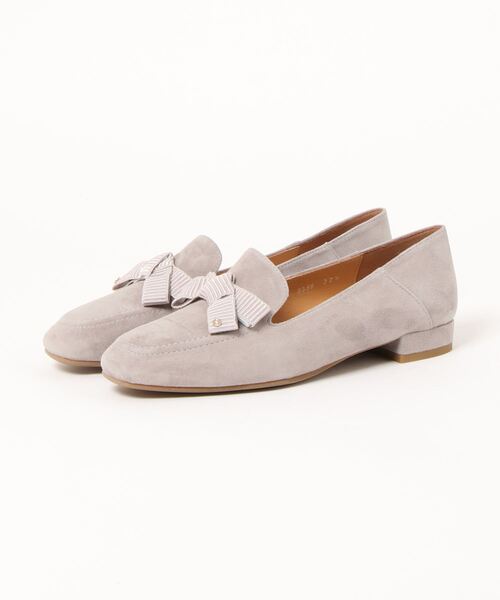 MACKINTOSH PHILOSOPHY（ﾏｯｷﾝﾄｯｼｭ ﾌｨﾛｿﾌｨｰ）の「リボンモチーフローファー（ローファー・レディース・グレー/ブラック/プラチナム/サンドベージュ/ベージュ/グレー系その他3/ブラック系その他/シャンパン・24.5cm/23.5cm/23.0cm/24.0cm/22.5cm/22.0cm/22.5㎝）」の4枚目の写真