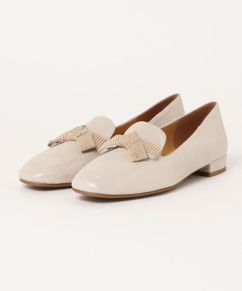 MACKINTOSH PHILOSOPHY（ﾏｯｷﾝﾄｯｼｭ ﾌｨﾛｿﾌｨｰ）の「リボンモチーフローファー（ローファー・レディース・グレー/ブラック/プラチナム/サンドベージュ/ベージュ/グレー系その他3/ブラック系その他/シャンパン・24.5cm/23.5cm/23.0cm/24.0cm/22.5cm/22.0cm/22.5㎝）」の8枚目の写真