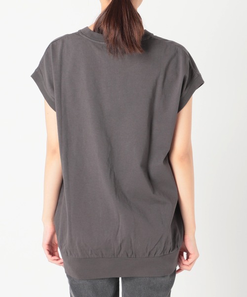 JOURNAL STANDARD relume（ジャーナルスタンダード　レリューム）の「フレンチスリーブロゴTシャツ（Tシャツ/カットソー・レディース・ホワイト/グレー・FREE）」の5枚目の写真