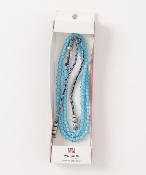 wakami（ワカミ）の「wakami ビーズコードネックレス（ネックレス・メンズ・ホワイト/レッド/ターコイズブルー・F）」の11枚目の写真